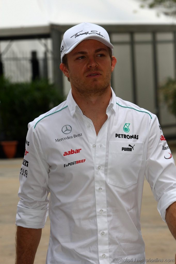 GP MALESIA, 22.03.2012- Nico Rosberg (GER) Mercedes AMG F1 W03 