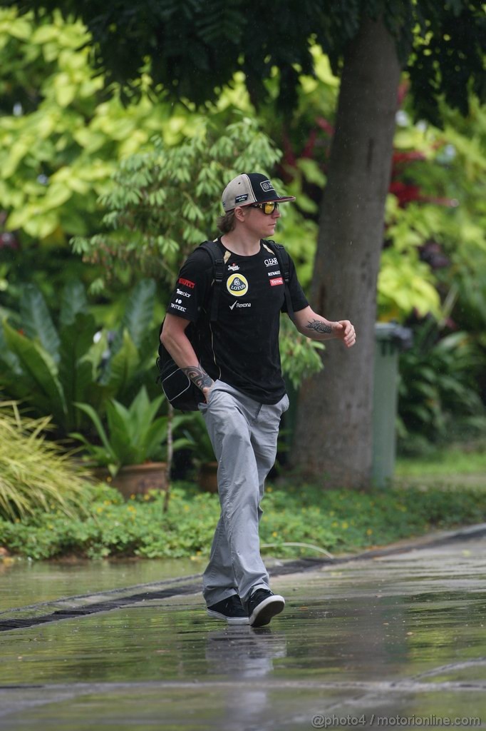 GP MALESIA, 22.03.2012- Kimi Raikkonen (FIN) Lotus F1 Team E20 