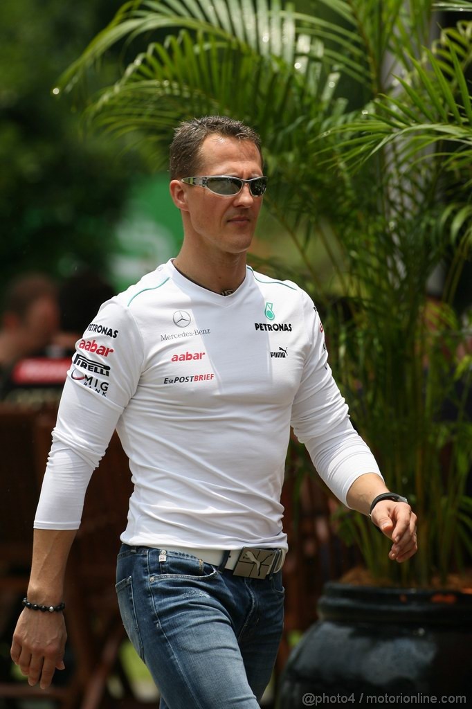 GP MALESIA, 22.03.2012- Michael Schumacher (GER) Mercedes AMG F1 W03 
