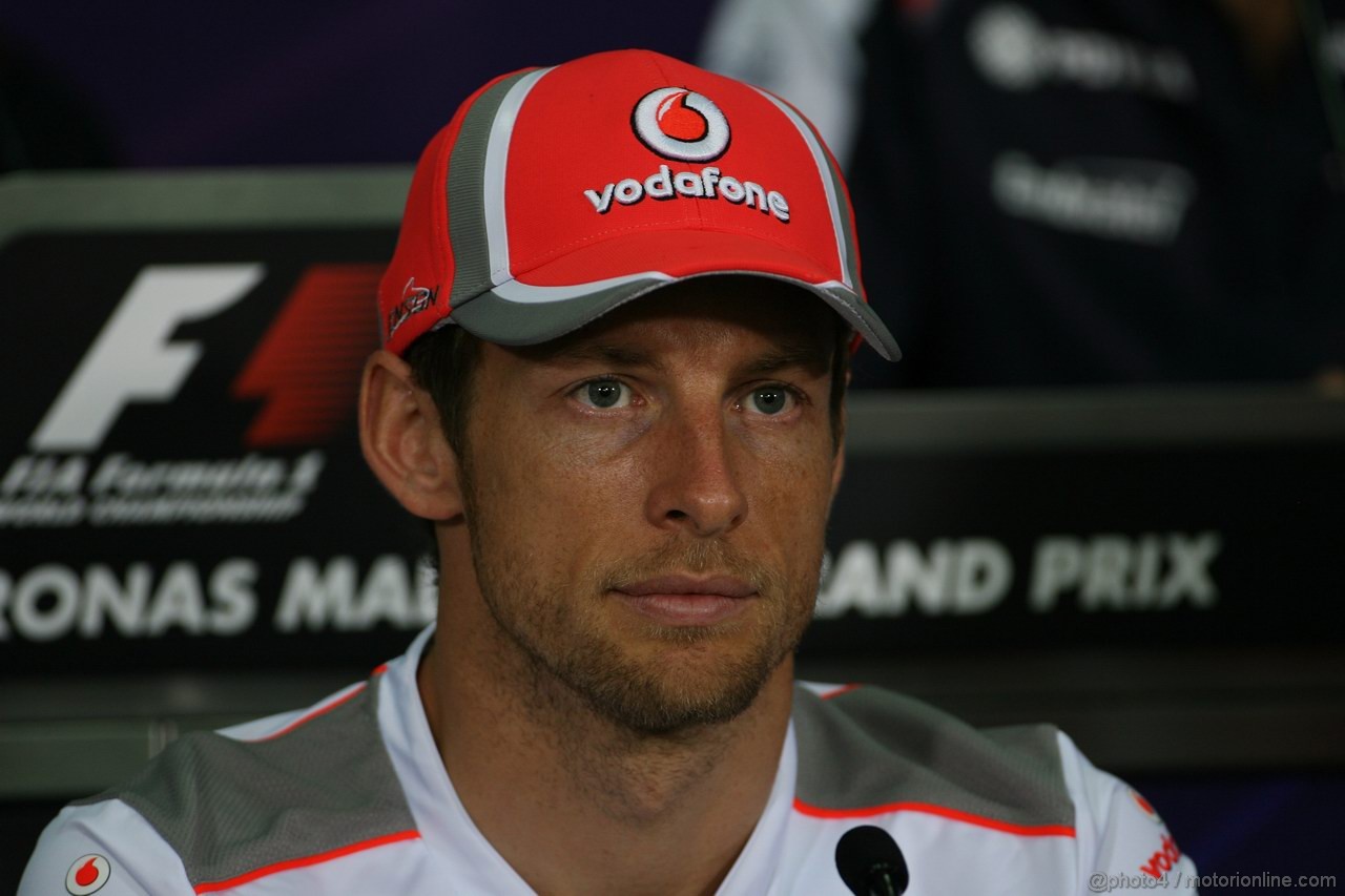 GP MALESIA, 22.03.2012- Conferenza Stampa, Jenson Button (GBR) McLaren Mercedes MP4-27 