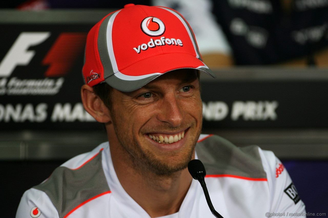 GP MALESIA, 22.03.2012- Conferenza Stampa, Jenson Button (GBR) McLaren Mercedes MP4-27 