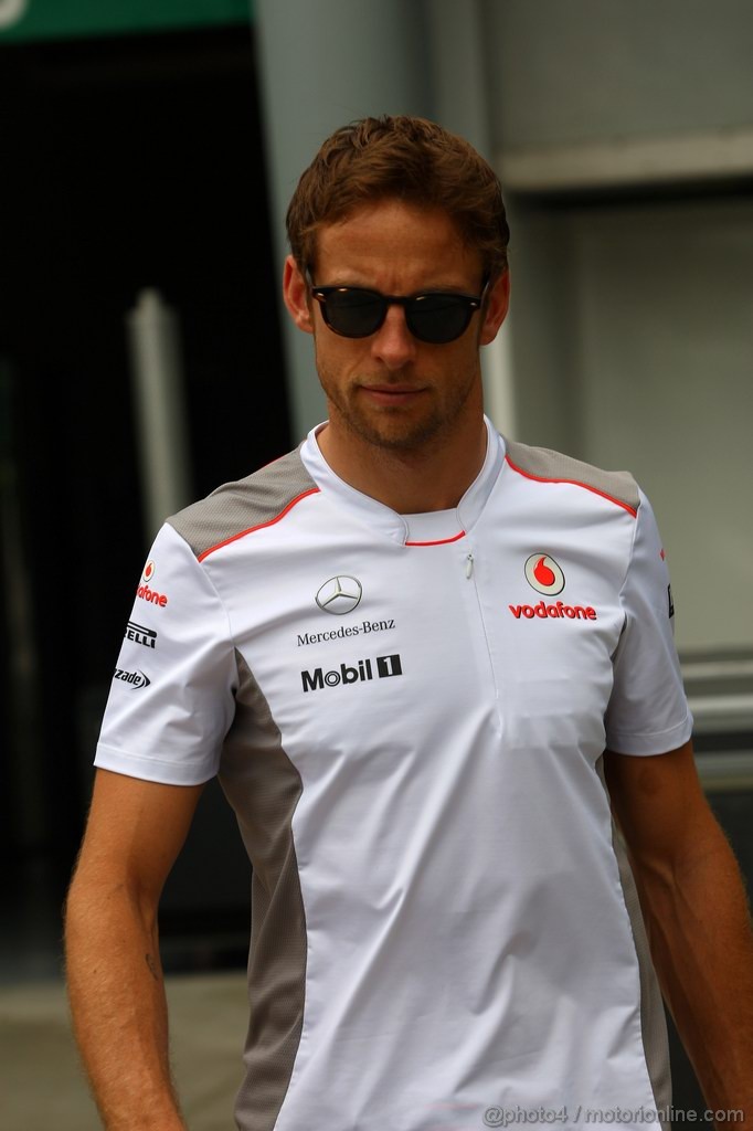 GP MALESIA, 22.03.2012- Jenson Button (GBR) McLaren Mercedes MP4-27 