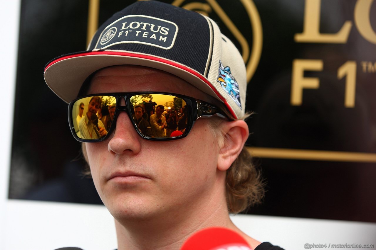 GP MALESIA, 22.03.2012- Kimi Raikkonen (FIN) Lotus F1 Team E20 