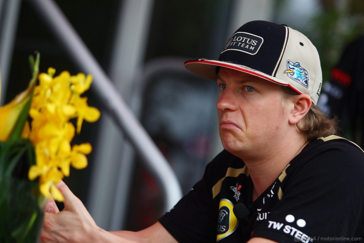 GP MALESIA, 22.03.2012- Kimi Raikkonen (FIN) Lotus F1 Team E20 