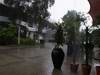 GP MALESIA, 22.03.2012- Rain in the paddock