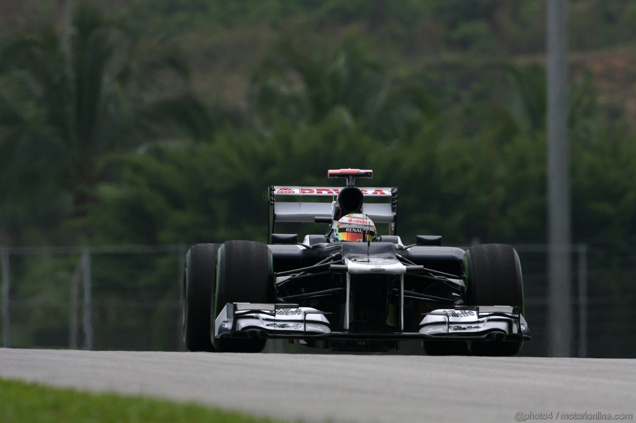 GP MALESIA, 24.03.2012- Prove Libere 3, Sabato, Pastor Maldonado (VEN) Williams F1 Team FW34 