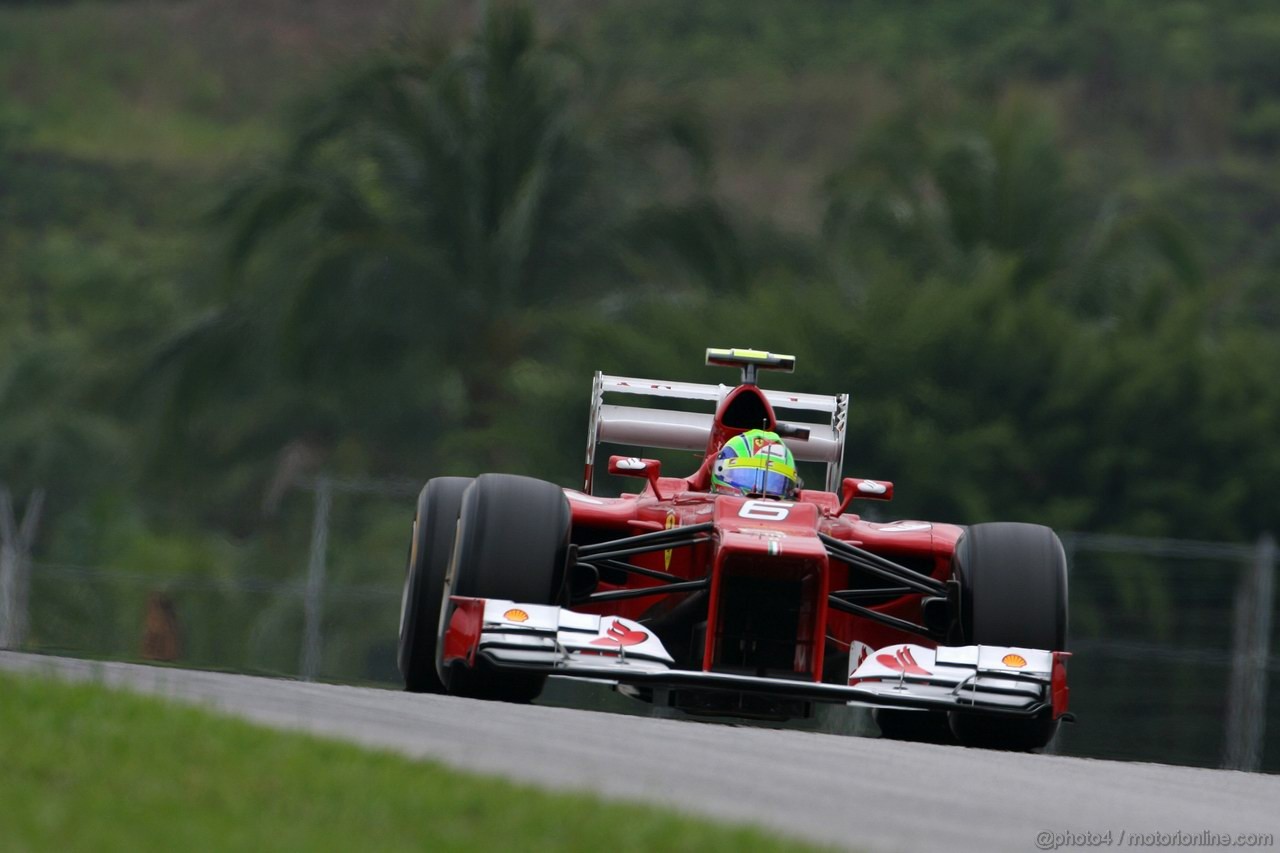 GP MALESIA, 24.03.2012- Prove Libere 3, Sabato, Felipe Massa (BRA) Ferrari F2012 