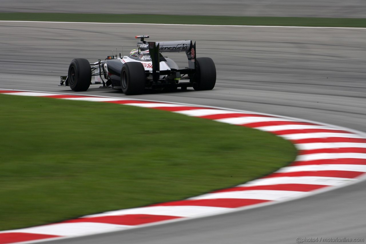 GP MALESIA, 24.03.2012- Prove Libere 3, Sabato, Pastor Maldonado (VEN) Williams F1 Team FW34 