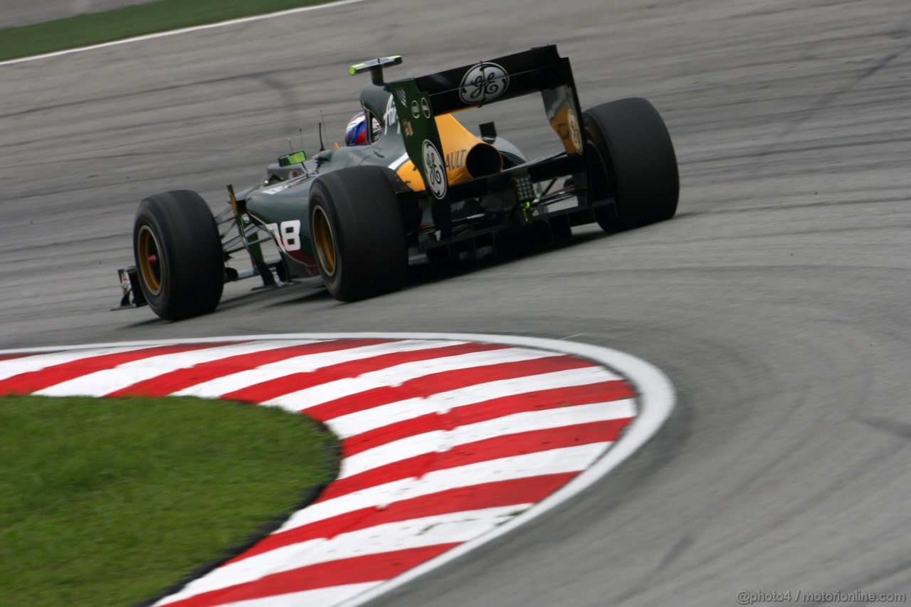 GP MALESIA, 24.03.2012- Prove Libere 3, Sabato, Vitaly Petrov (RUS) Caterham F1 Team CT01 