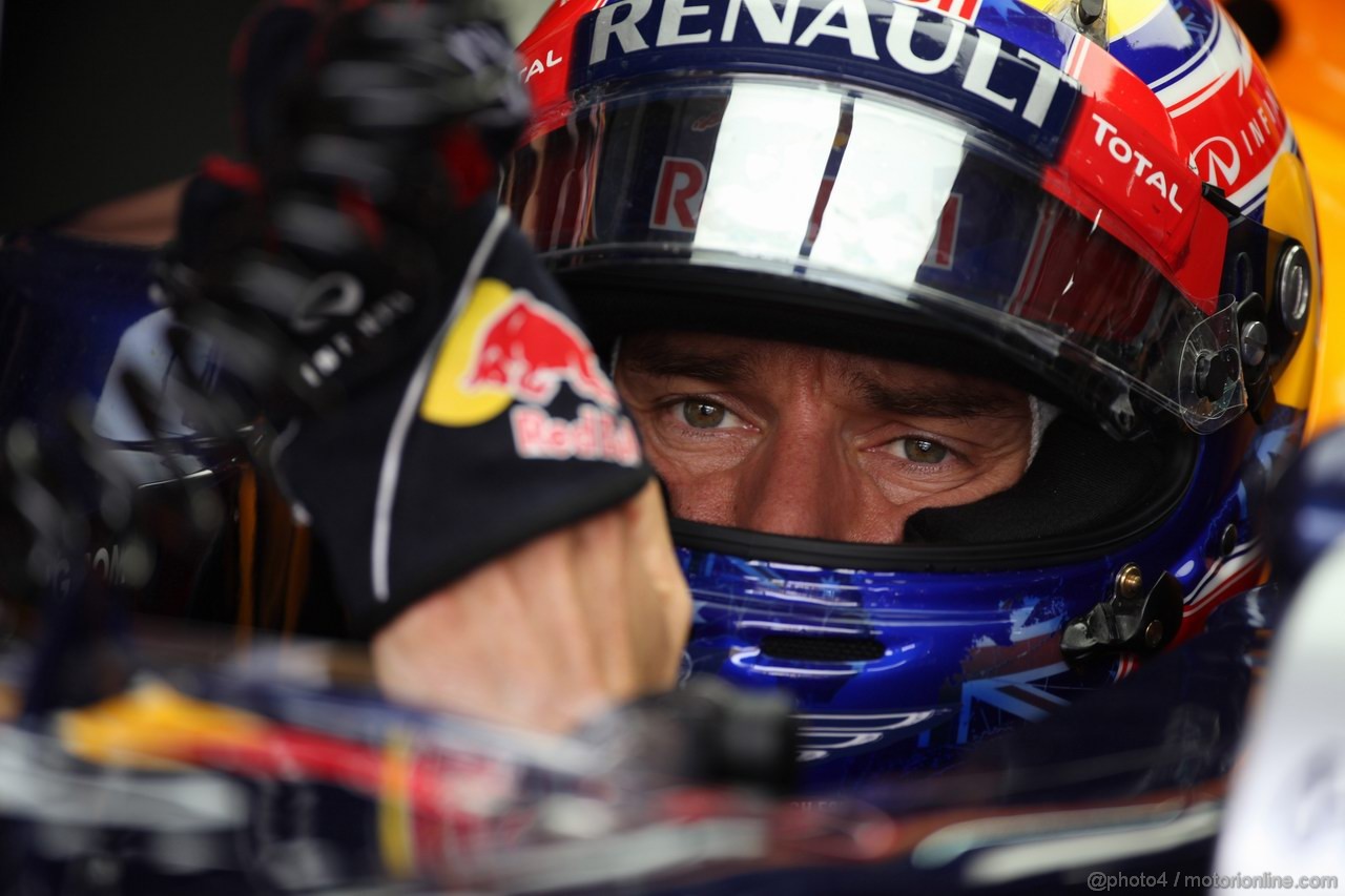 GP MALESIA, 24.03.2012- Prove Libere 3, Sabato, Mark Webber (AUS) Red Bull Racing RB8 