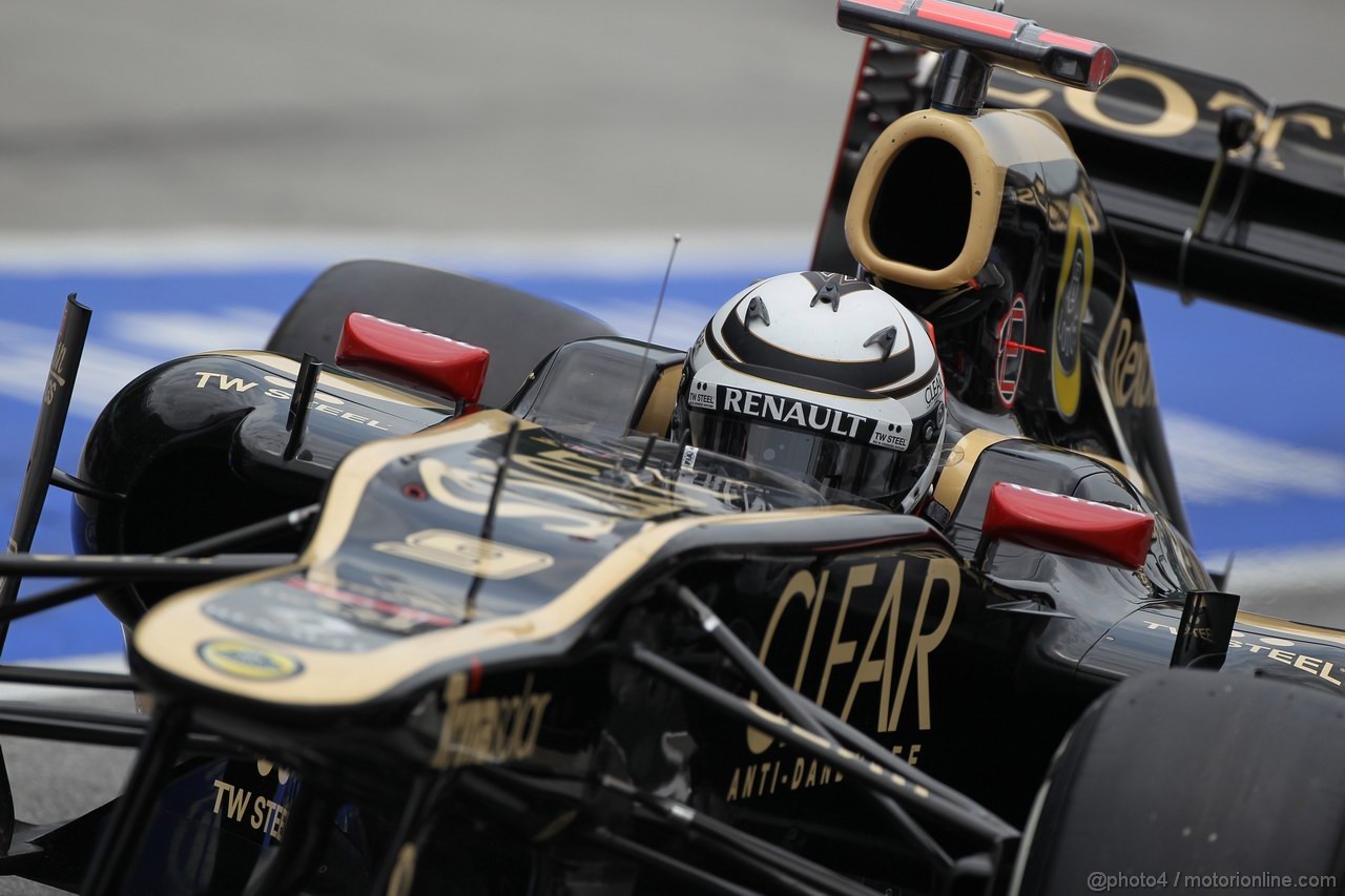 GP MALESIA, 24.03.2012- Prove Libere 3, Sabato, Kimi Raikkonen (FIN) Lotus F1 Team E20 