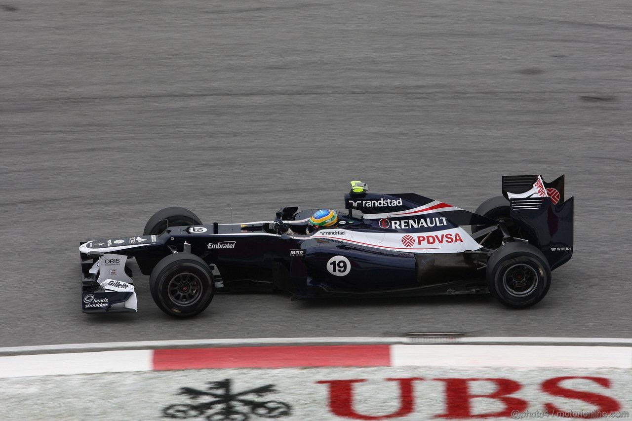 GP MALESIA, 24.03.2012- Prove Libere 3, Sabato, Bruno Senna (BRA) Williams F1 Team FW34 