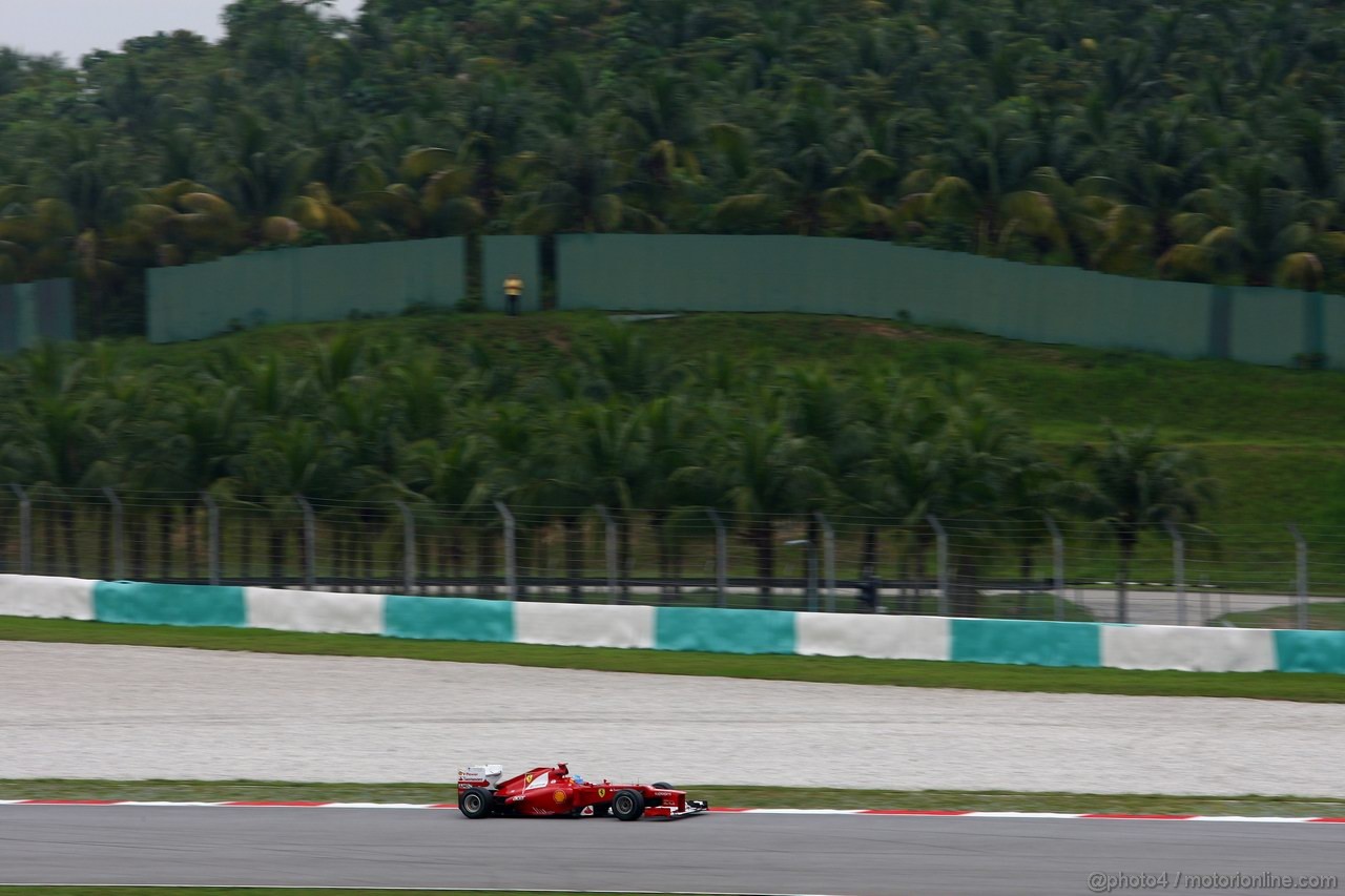 GP MALESIA, 24.03.2012- Prove Libere 3, Sabato, Fernando Alonso (ESP) Ferrari F2012 