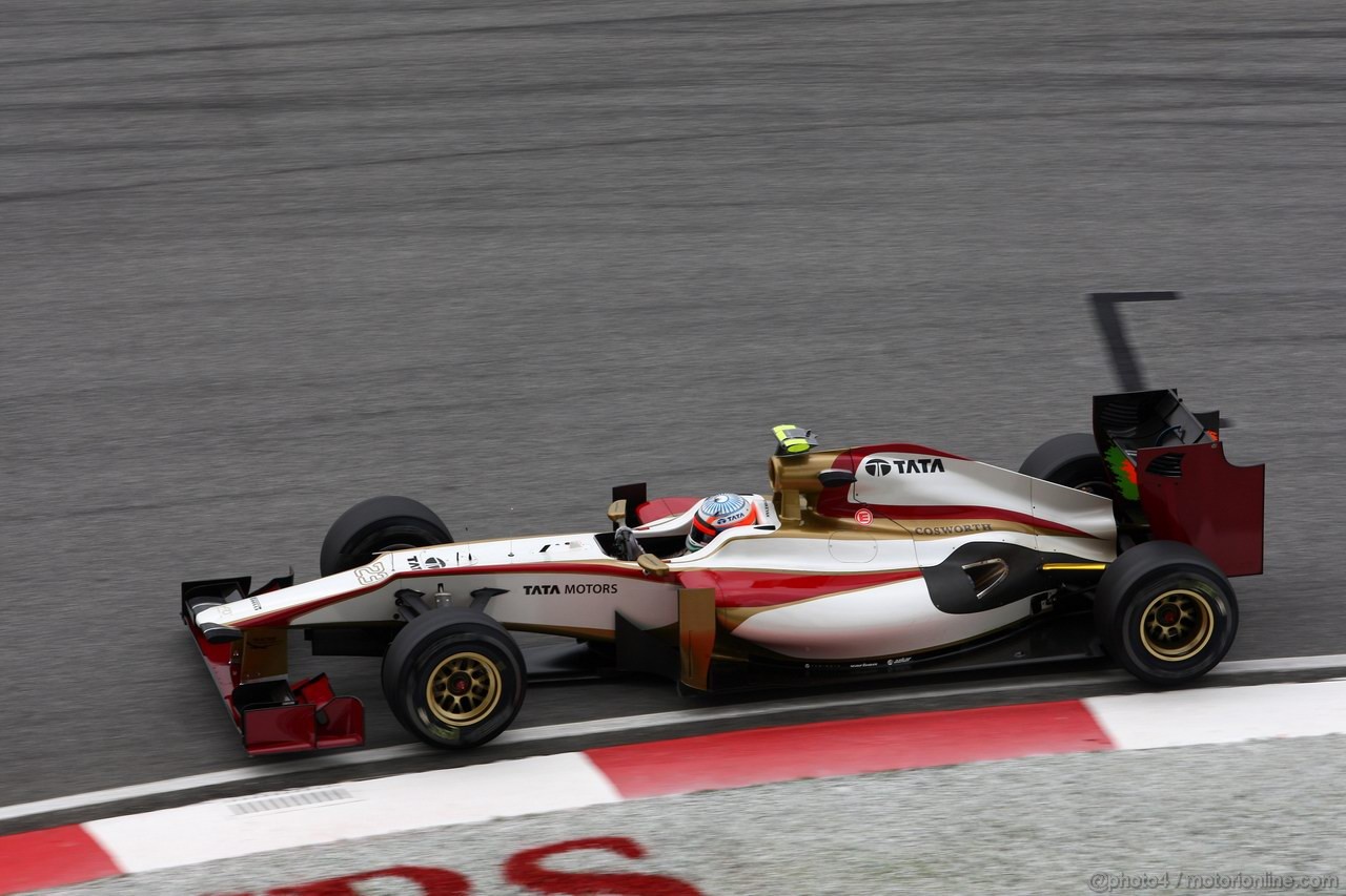 GP MALESIA, 24.03.2012- Prove Libere 3, Sabato, Narain Karthikeyan (IND) HRT Formula 1 Team F112 