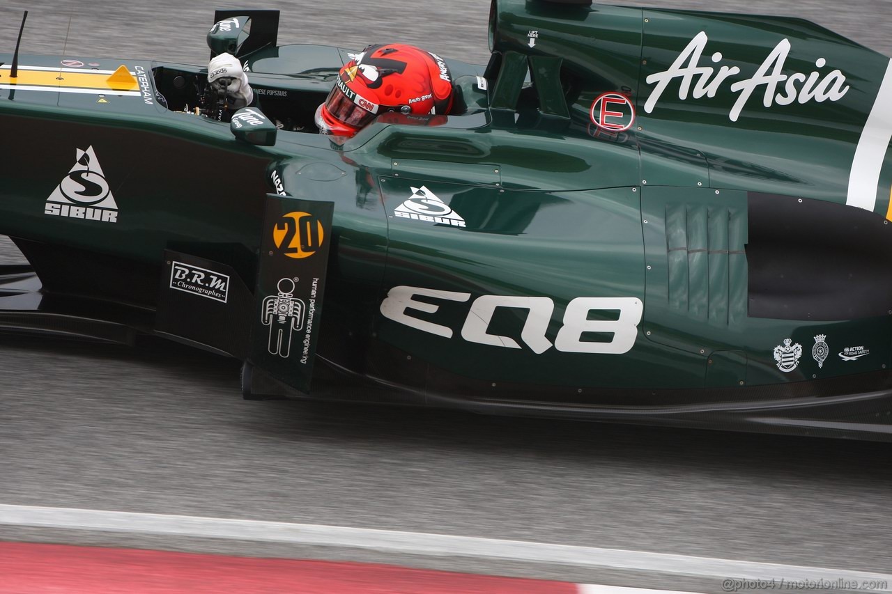 GP MALESIA, 24.03.2012- Prove Libere 3, Sabato, Heikki Kovalainen (FIN) Caterham F1 Team CT01 