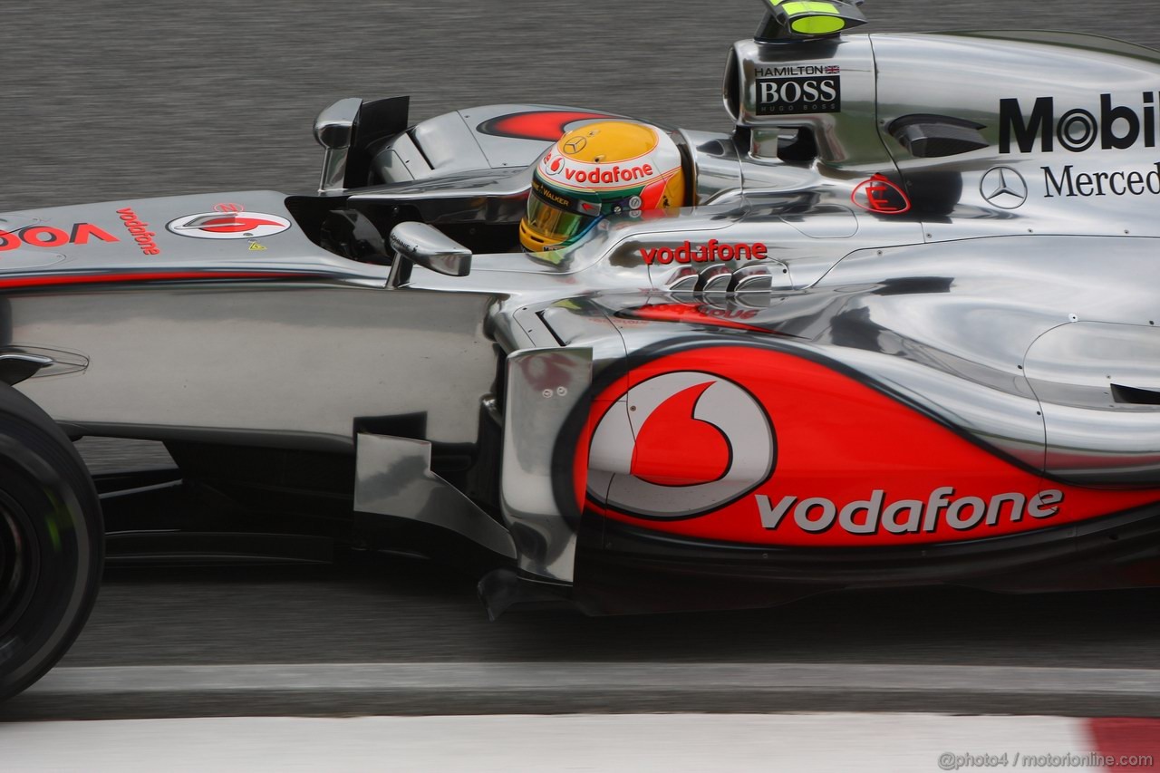 GP MALESIA, 24.03.2012- Prove Libere 3, Sabato, Lewis Hamilton (GBR) McLaren Mercedes MP4-27 