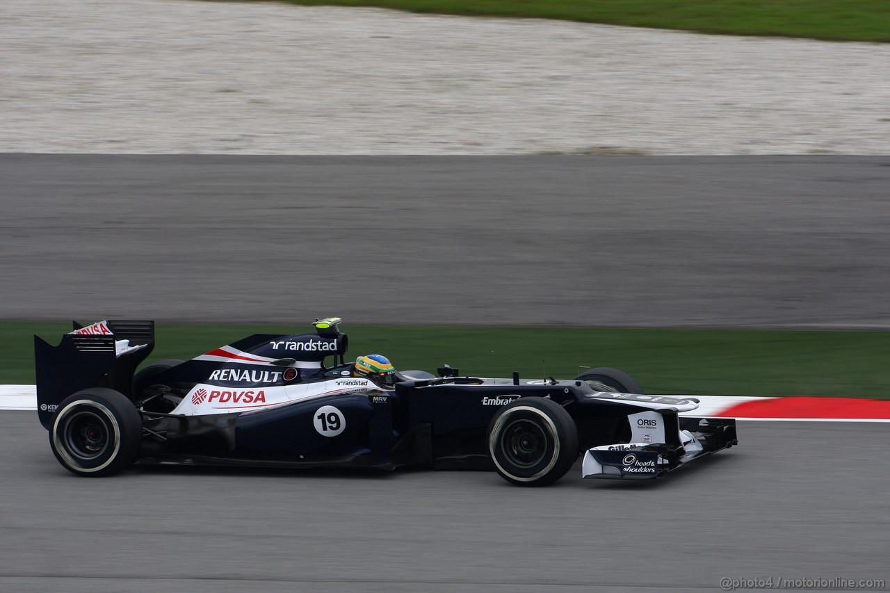 GP MALESIA, 24.03.2012- Prove Libere 3, Sabato, Bruno Senna (BRA) Williams F1 Team FW34 