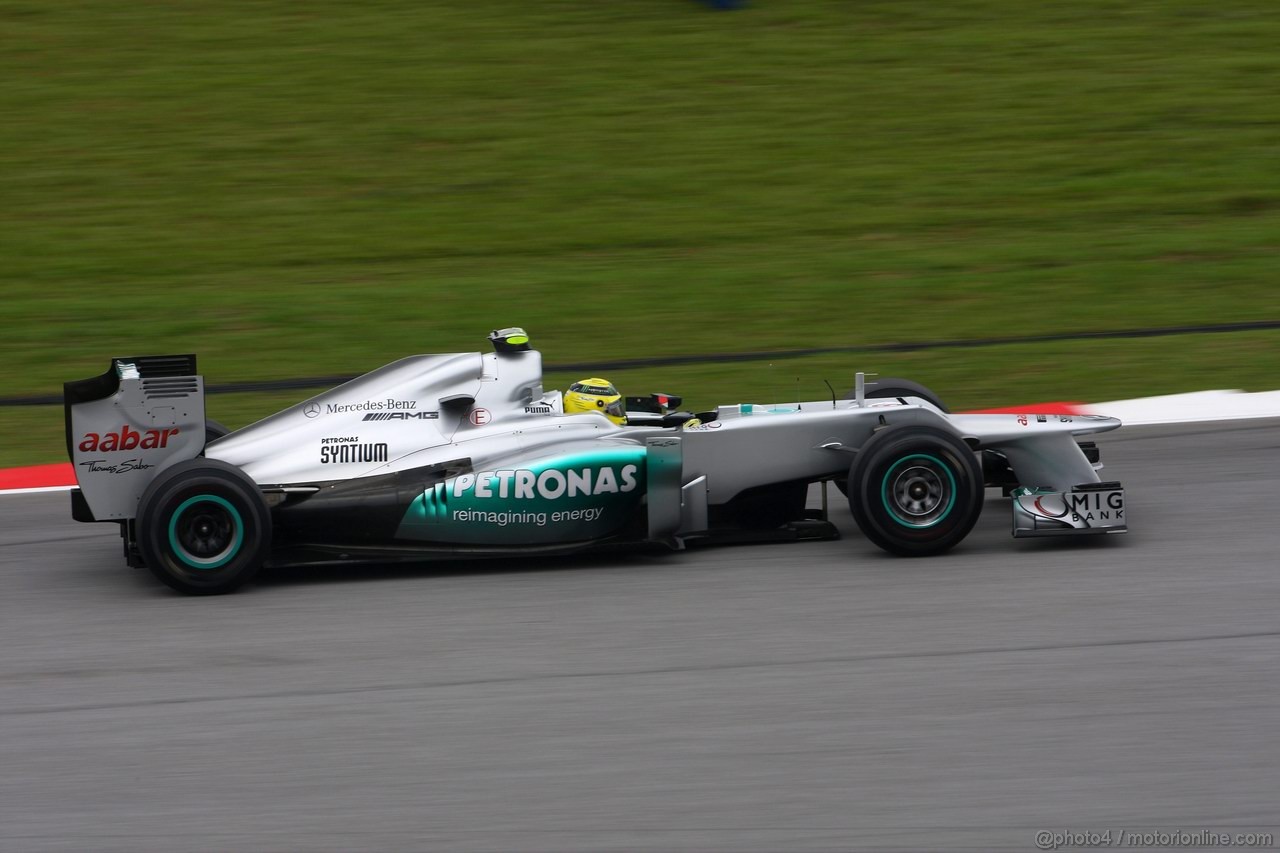 GP MALESIA, 24.03.2012- Prove Libere 3, Sabato, Nico Rosberg (GER) Mercedes AMG F1 W03 