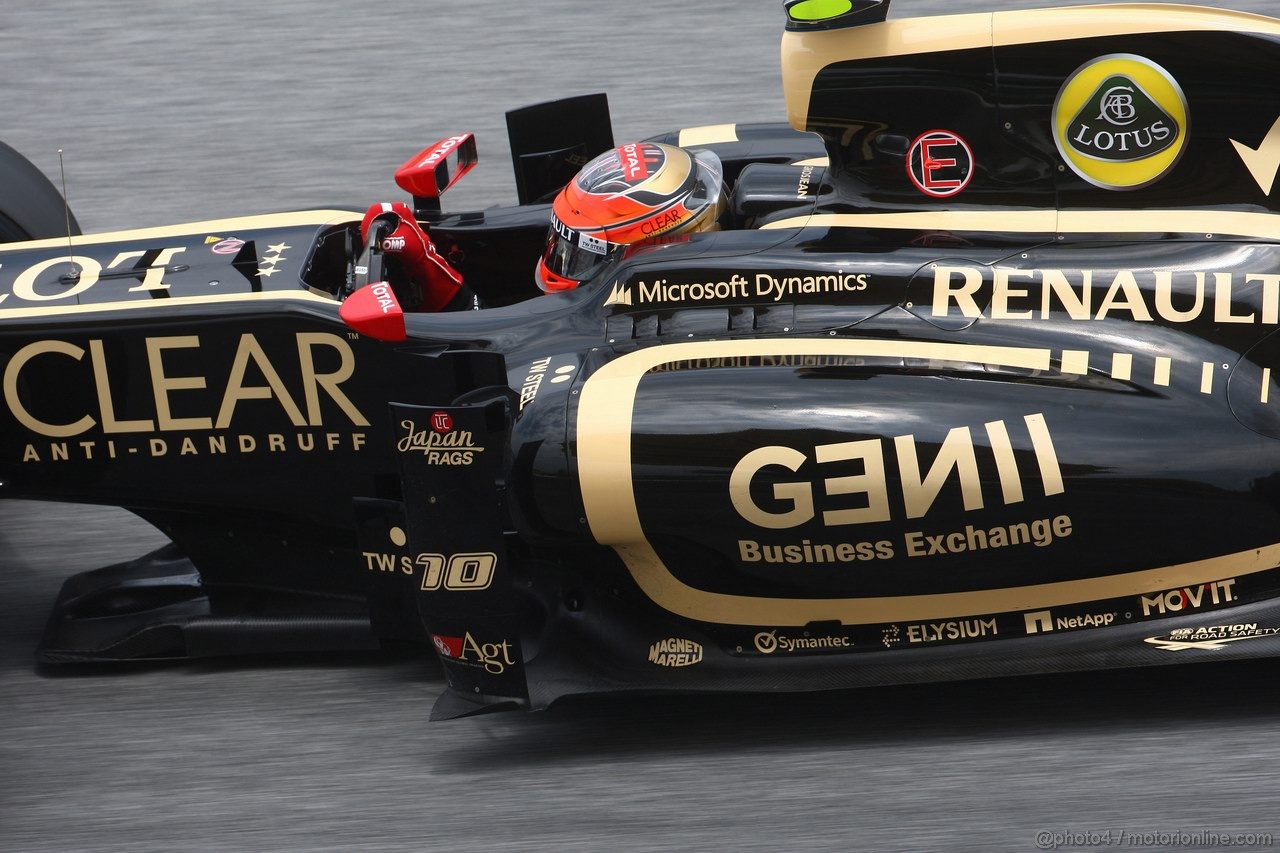 GP MALESIA, 24.03.2012- Prove Libere 3, Sabato, Romain Grosjean (FRA) Lotus F1 Team E20 