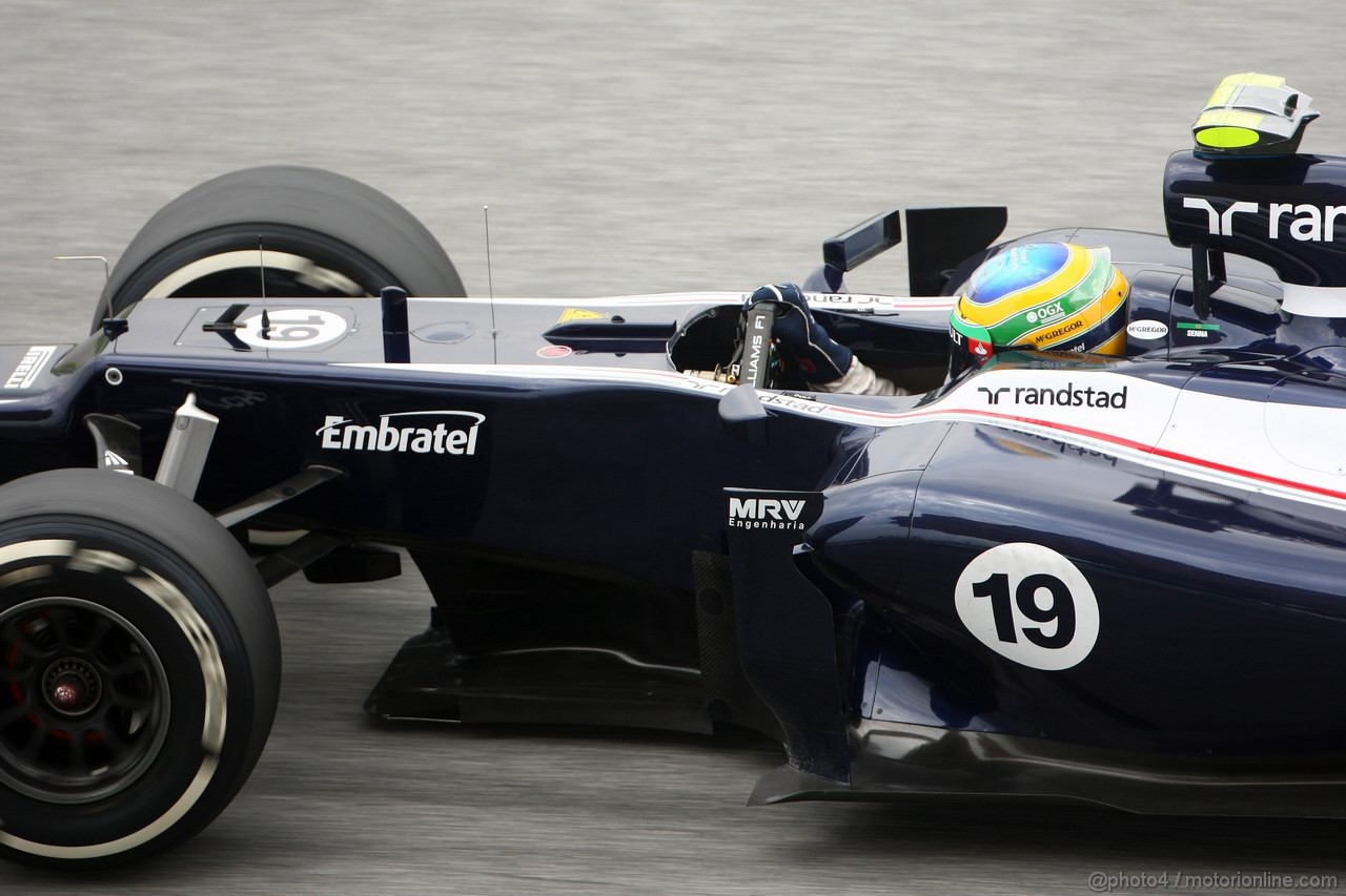GP MALESIA, 24.03.2012- Prove Libere 3, Sabato, Bruno Senna (BRA) Williams F1 Team FW34 