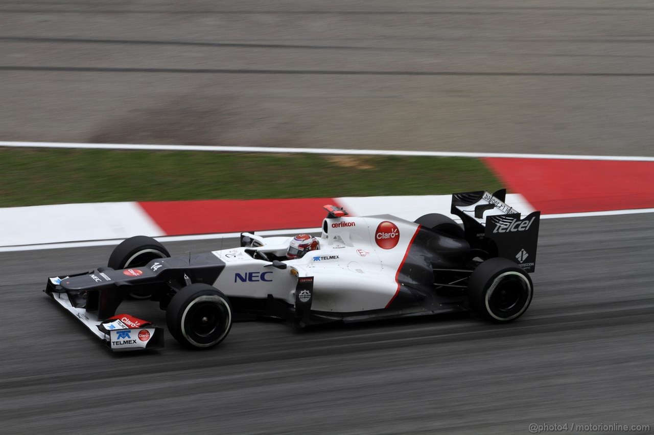 GP MALESIA, 24.03.2012- Prove Libere 3, Sabato, Kamui Kobayashi (JAP) Sauber F1 Team C31 