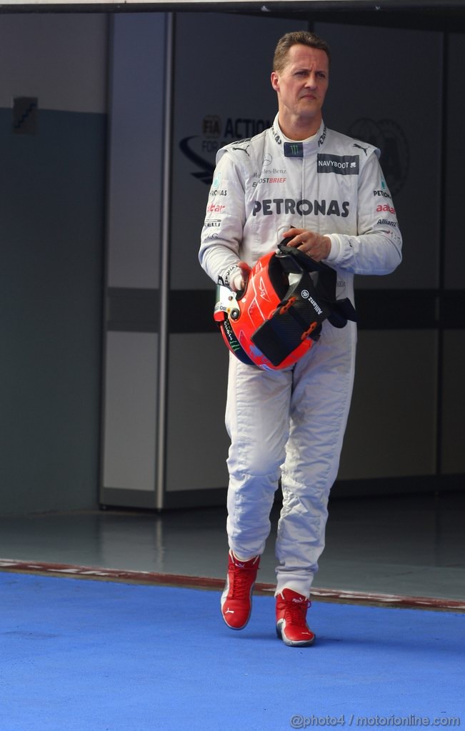 GP MALESIA, 24.03.2012- Qualifiche, Michael Schumacher (GER) Mercedes AMG F1 W03 