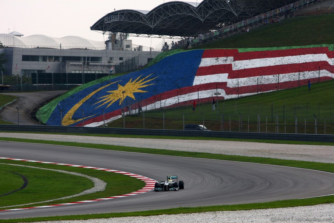 GP MALESIA, 24.03.2012- Qualifiche, Nico Rosberg (GER) Mercedes AMG F1 W03 