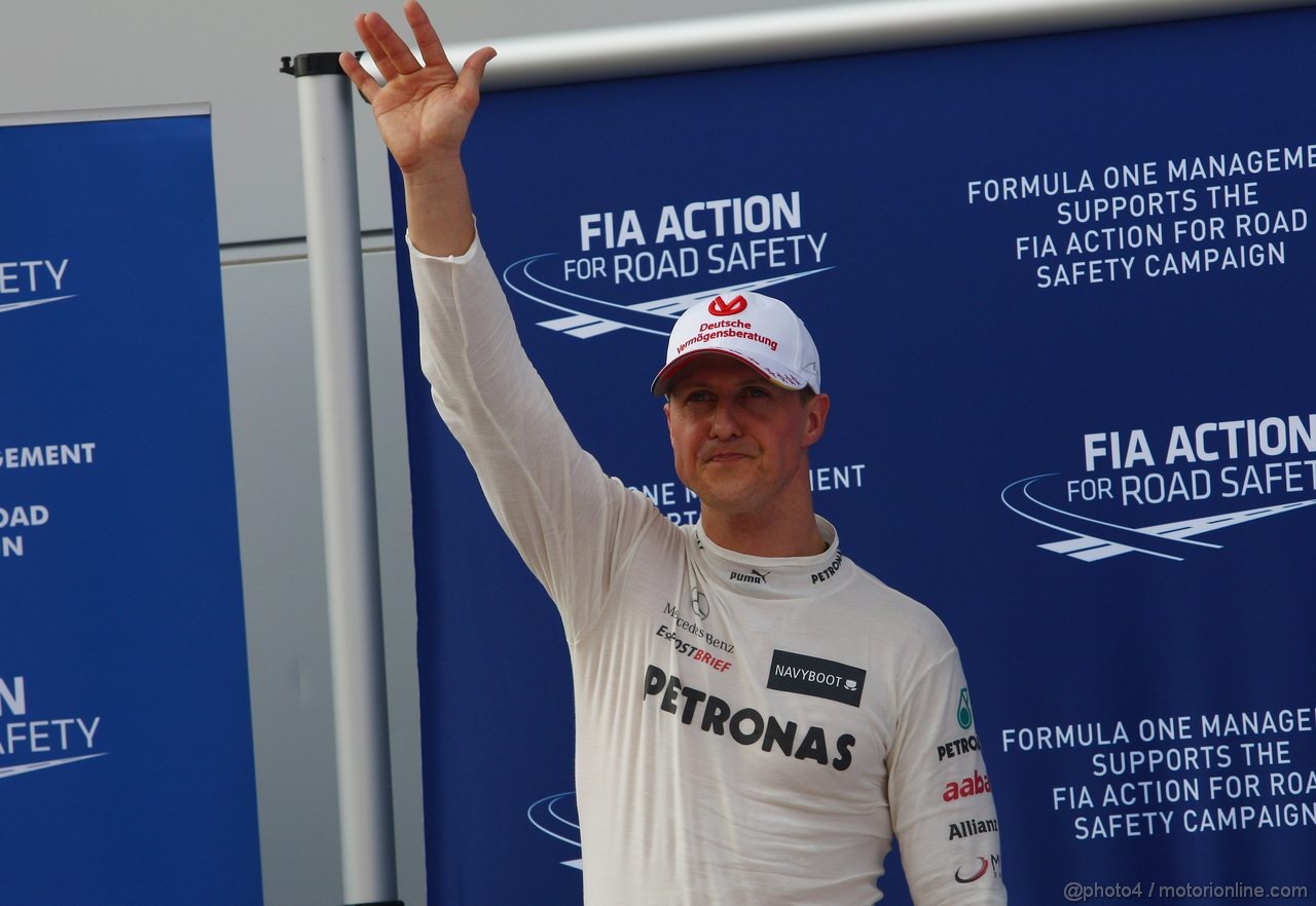 GP MALESIA, 24.03.2012- Qualifiche, Michael Schumacher (GER) Mercedes AMG F1 W03 terzo 