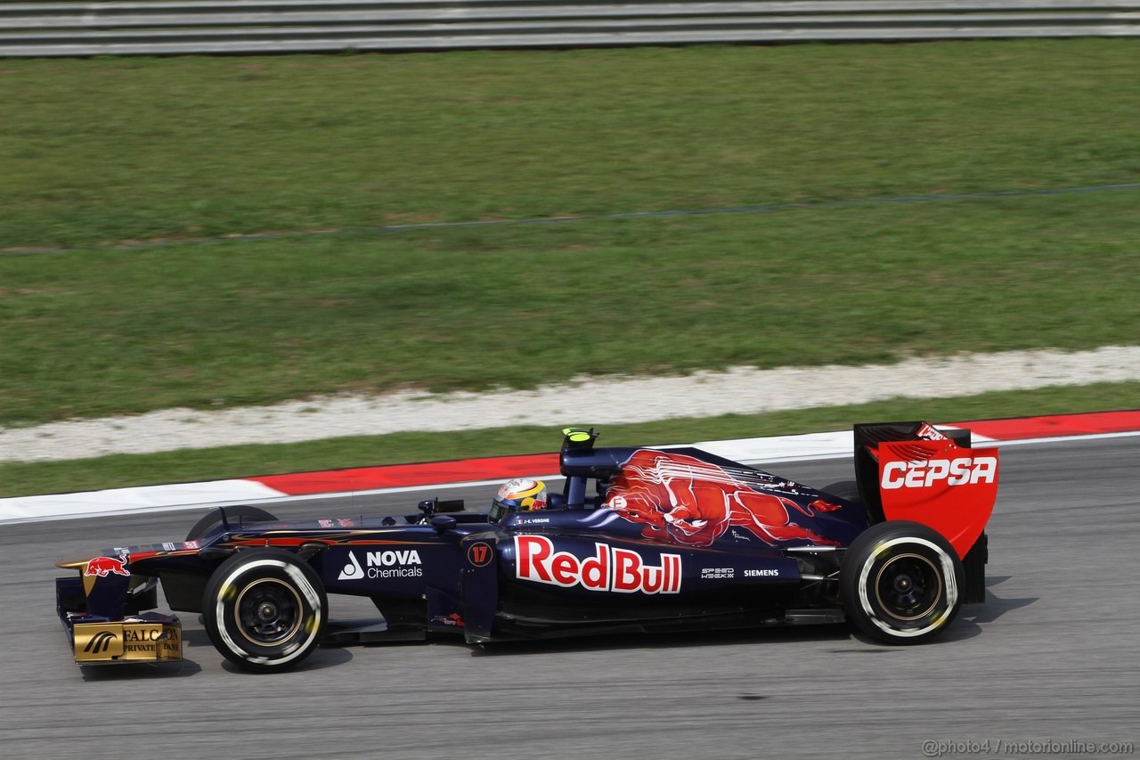 GP MALESIA, 24.03.2012- Qualifiche, Jean-Eric Vergne (FRA) Scuderia Toro Rosso STR7 