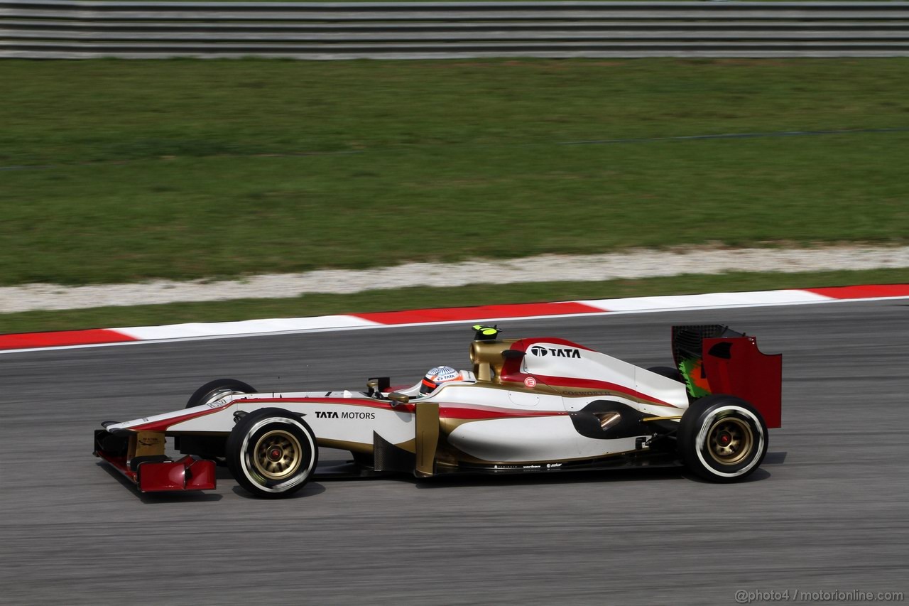 GP MALESIA, 24.03.2012- Qualifiche, Narain Karthikeyan (IND) HRT Formula 1 Team F112 