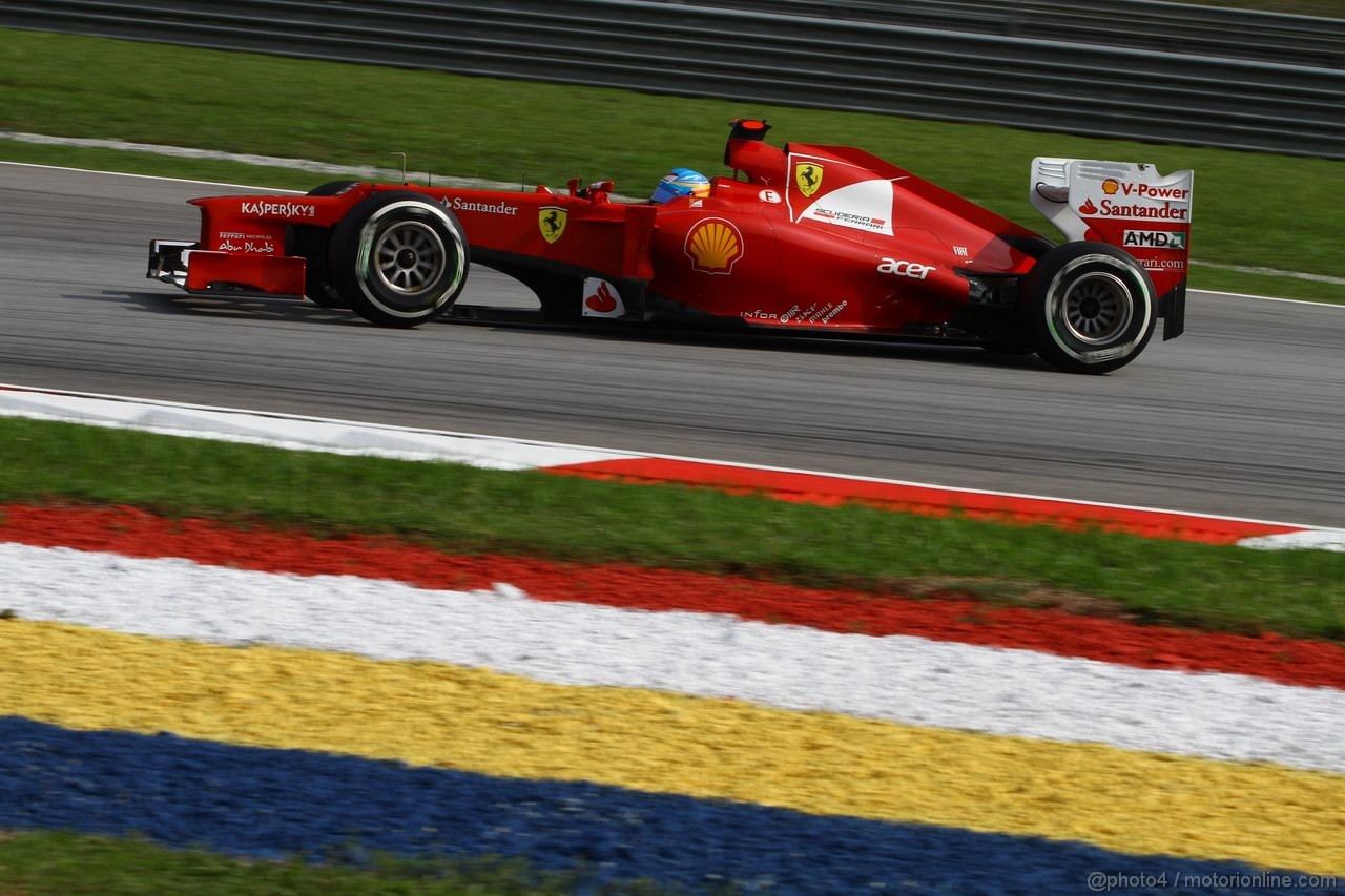 GP MALESIA, 24.03.2012- Qualifiche, Fernando Alonso (ESP) Ferrari F2012 