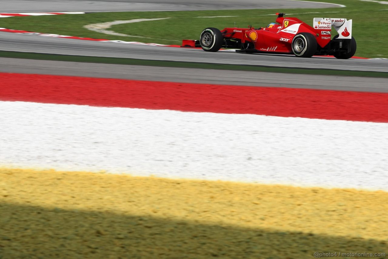 GP MALESIA, 24.03.2012- Qualifiche, Fernando Alonso (ESP) Ferrari F2012 