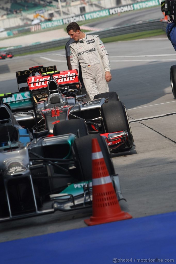 GP MALESIA, 24.03.2012- Qualifiche, Michael Schumacher (GER) Mercedes AMG F1 W03 