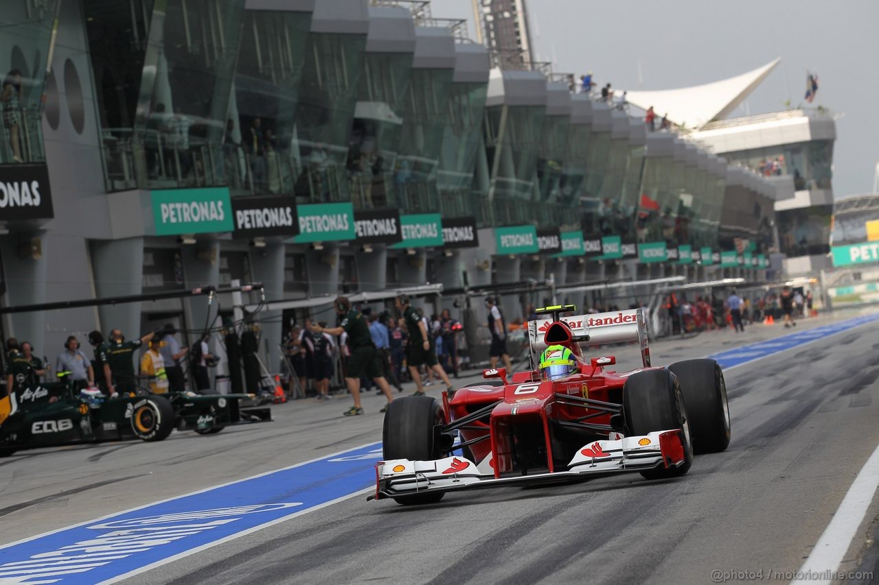 GP MALESIA, 24.03.2012- Qualifiche, Felipe Massa (BRA) Ferrari F2012 