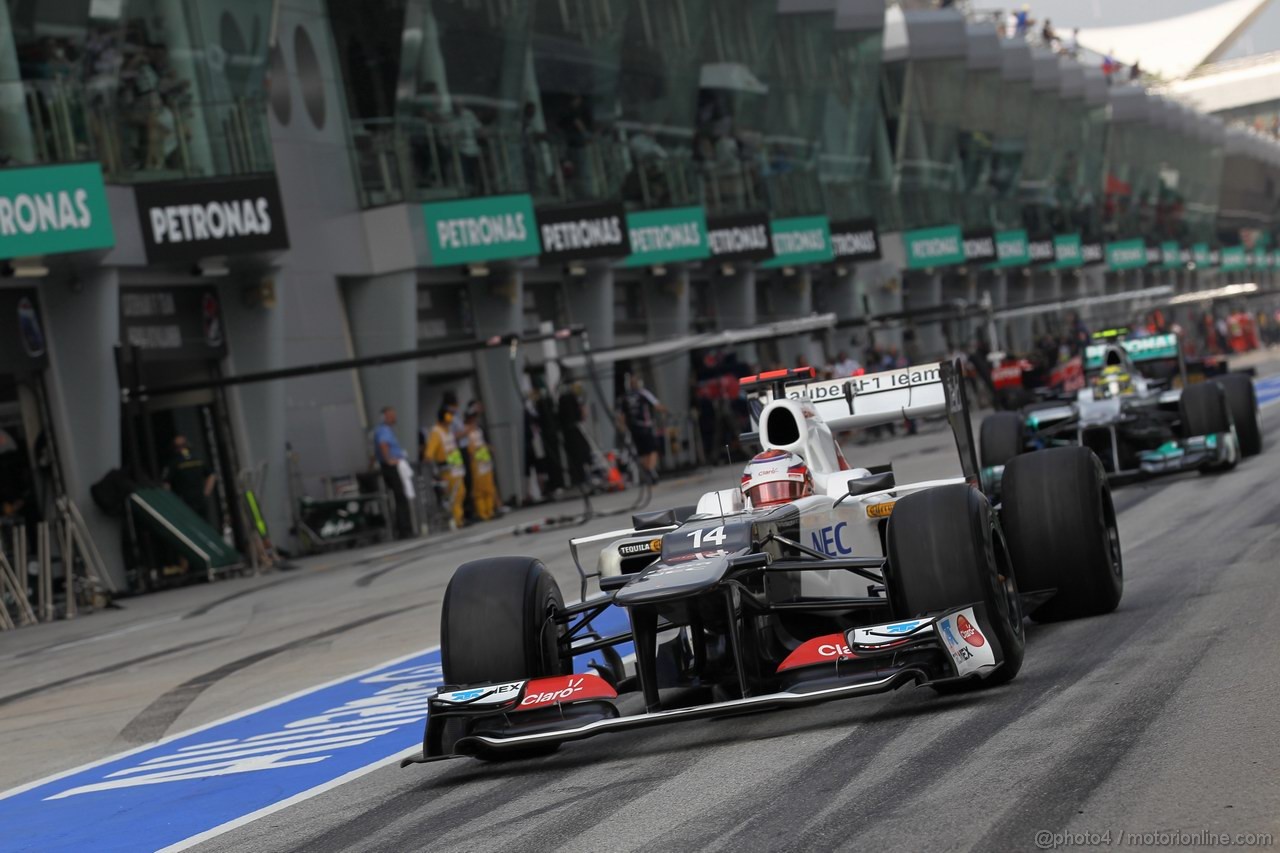 GP MALESIA, 24.03.2012- Qualifiche, Kamui Kobayashi (JAP) Sauber F1 Team C31 