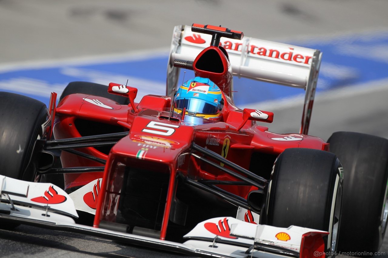 GP MALESIA, 24.03.2012- Qualifiche, Fernando Alonso (ESP) Ferrari F2012 