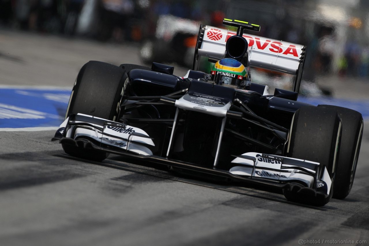 GP MALESIA, 24.03.2012- Qualifiche, Bruno Senna (BRA) Williams F1 Team FW34 