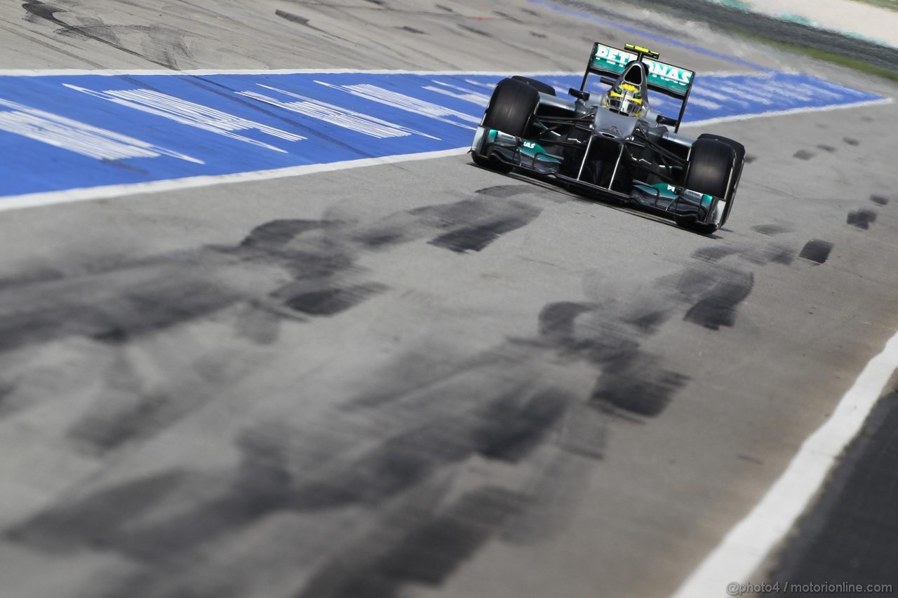 GP MALESIA, 24.03.2012- Qualifiche, Nico Rosberg (GER) Mercedes AMG F1 W03 