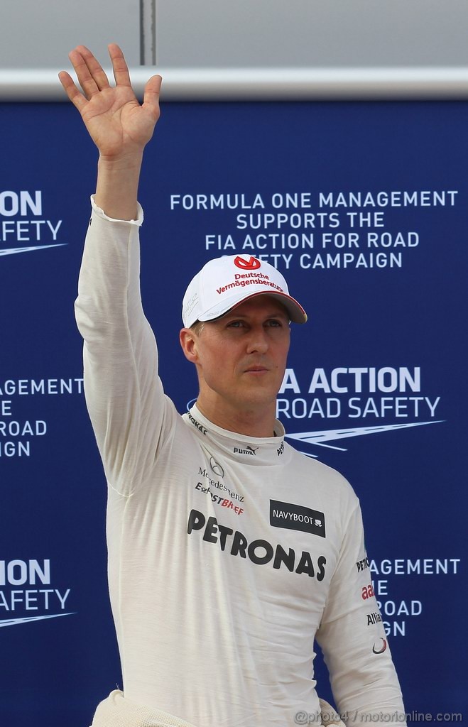 GP MALESIA, 24.03.2012- Qualifiche, Michael Schumacher (GER) Mercedes AMG F1 W03 terzo 