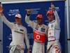 GP MALESIA, 24.03.2012- Qualifiche, Lewis Hamilton (GBR) McLaren Mercedes MP4-27 pole position, Jenson Button (GBR) McLaren Mercedes MP4-27 secondo e Michael Schumacher (GER) Mercedes AMG F1 W03 terzo 