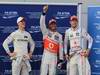 GP MALESIA, 24.03.2012- Qualifiche, Michael Schumacher (GER) Mercedes AMG F1 W03 terzo, Lewis Hamilton (GBR) McLaren Mercedes MP4-27 pole position e Jenson Button (GBR) McLaren Mercedes MP4-27 secondo 