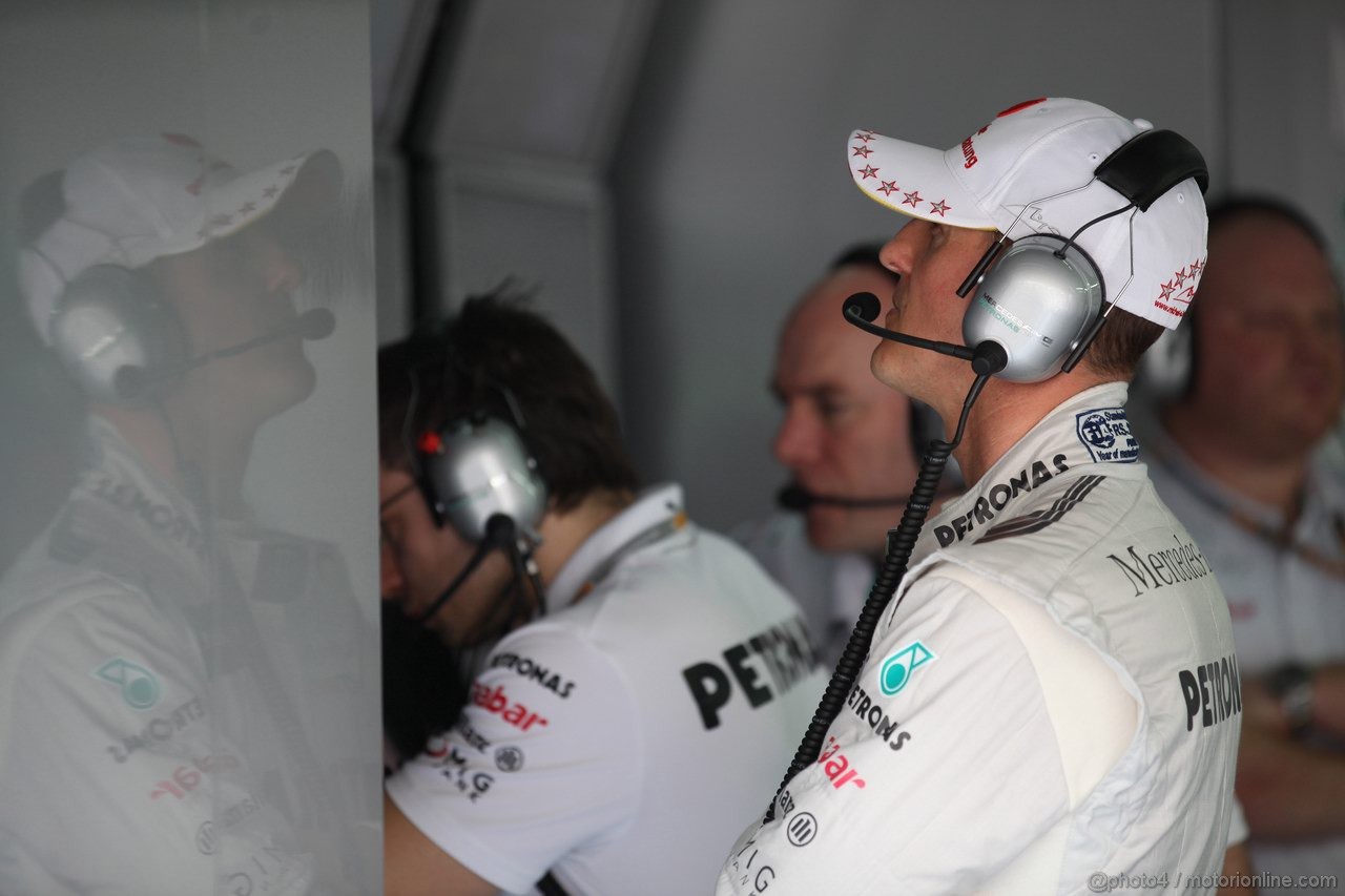 GP MALESIA, 23.03.2012- Prove Libere 1, Michael Schumacher (GER) Mercedes AMG F1 W03 
