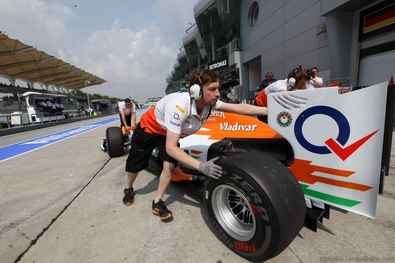 GP MALESIA, 23.03.2012- Prove Libere 1, Paul di Resta (GBR) Sahara Force India F1 Team VJM05 