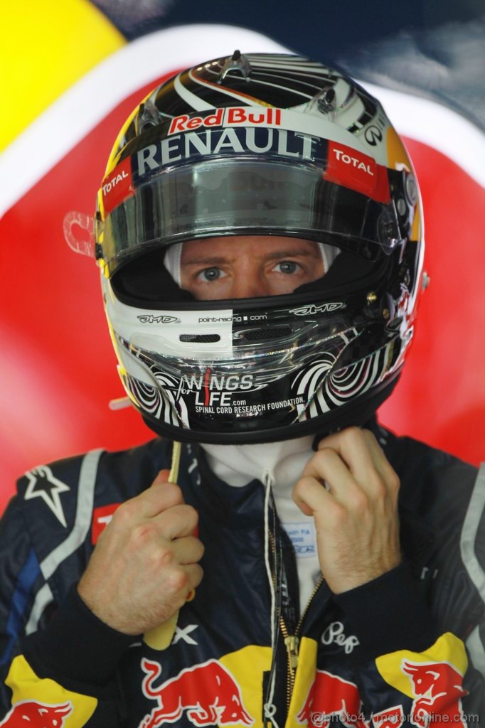 GP MALESIA, 23.03.2012- Prove Libere 1, Sebastian Vettel (GER) Red Bull Racing RB8 