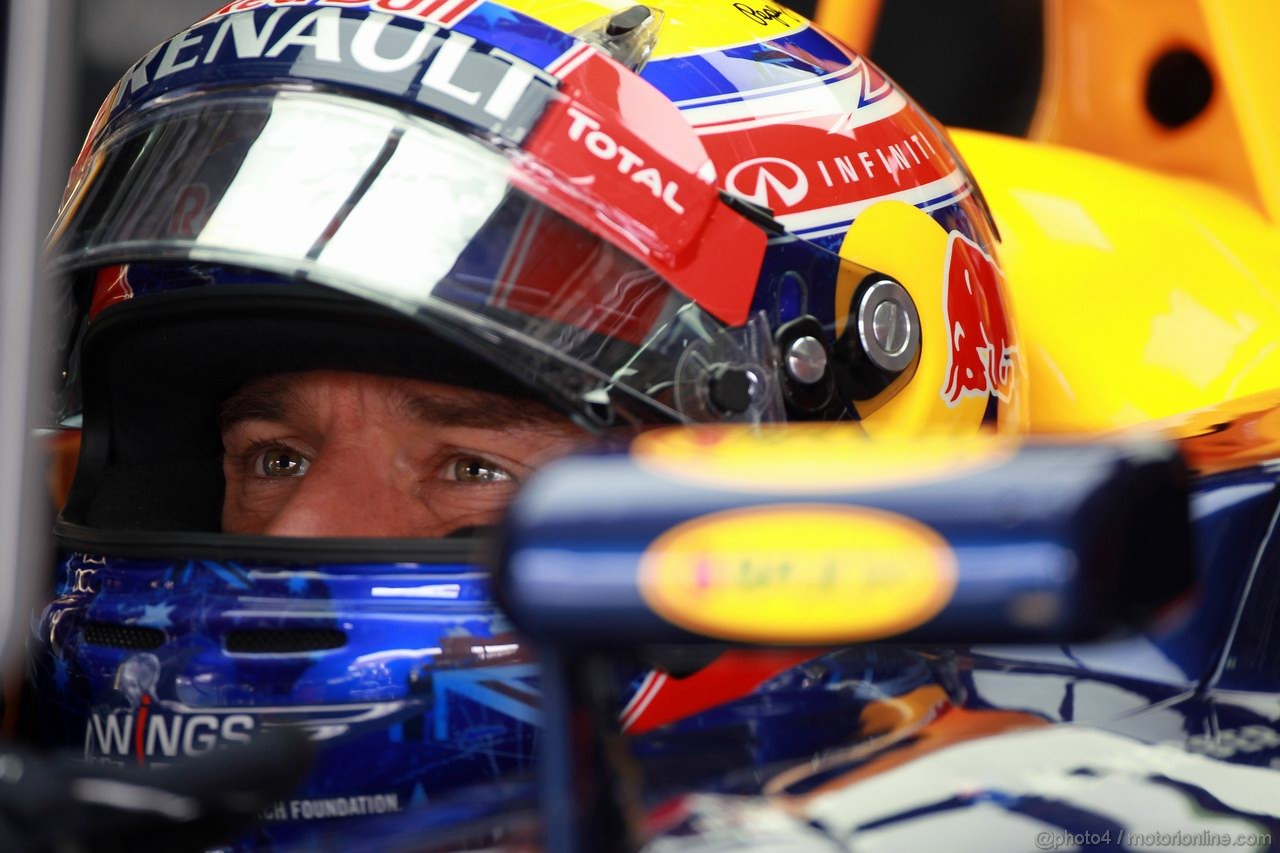 GP MALESIA, 23.03.2012- Prove Libere 1, Mark Webber (AUS) Red Bull Racing RB8 
