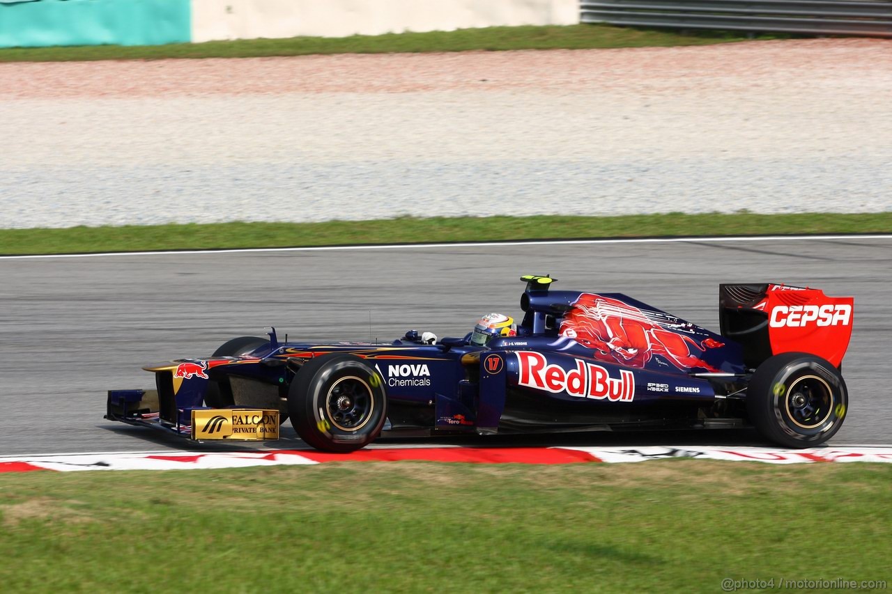 GP MALESIA, 23.03.2012- Prove Libere 1, Jean-Eric Vergne (FRA) Scuderia Toro Rosso STR7 