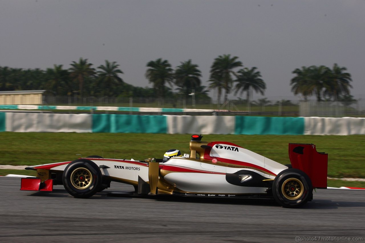 GP MALESIA, 23.03.2012- Prove Libere 1, Pedro de la Rosa (ESP) HRT Formula 1 Team F112 