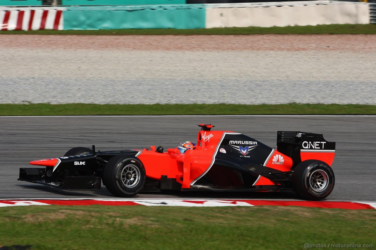 GP MALESIA, 23.03.2012- Prove Libere 1, Timo Glock (GER) Marussia F1 Team MR01 