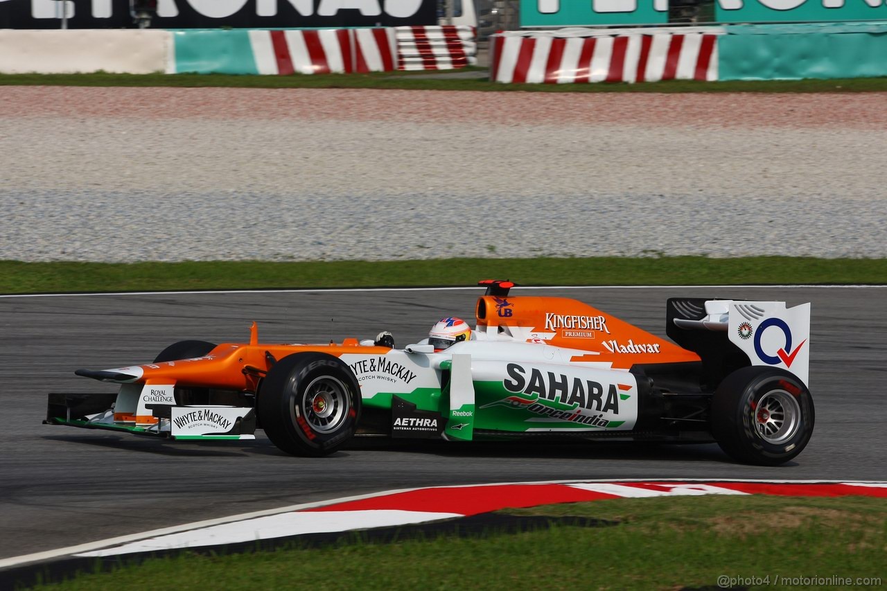 GP MALESIA, 23.03.2012- Prove Libere 1, Paul di Resta (GBR) Sahara Force India F1 Team VJM05 
