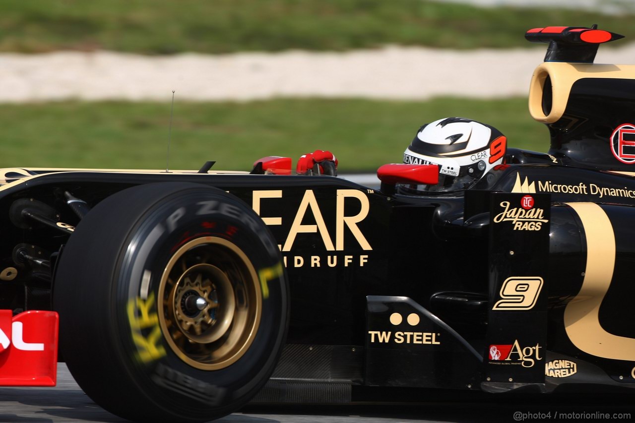 GP MALESIA, 23.03.2012- Prove Libere 1, Kimi Raikkonen (FIN) Lotus F1 Team E20 
